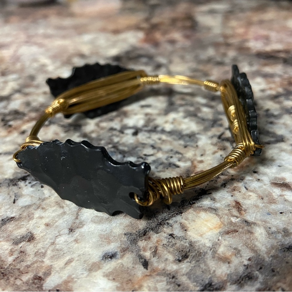 Bourbon and Bowties arrowhead bangle bracelet